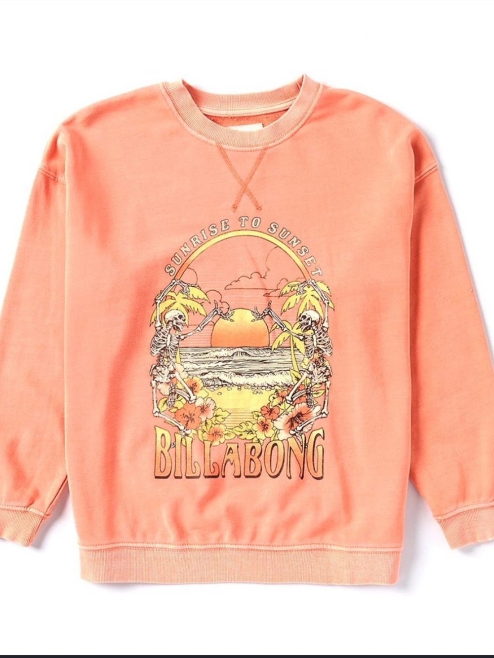 Billabong pink sweatshirt small